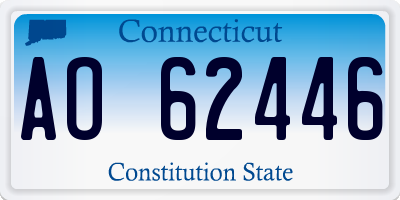 CT license plate AO62446