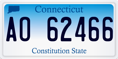 CT license plate AO62466