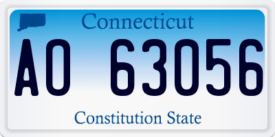 CT license plate AO63056