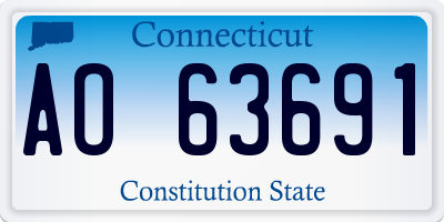 CT license plate AO63691