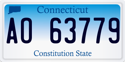 CT license plate AO63779