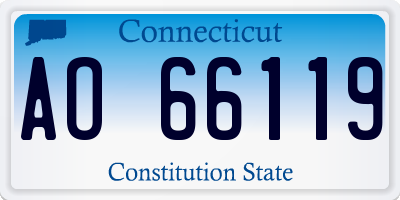 CT license plate AO66119