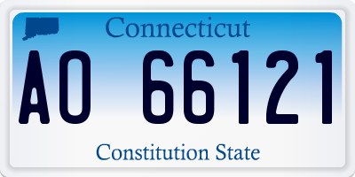 CT license plate AO66121