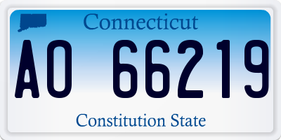 CT license plate AO66219