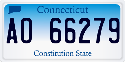 CT license plate AO66279