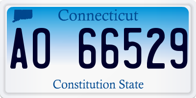 CT license plate AO66529