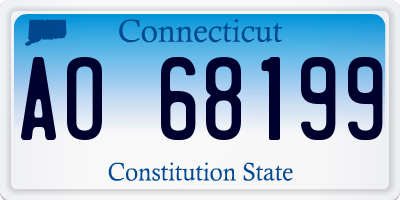 CT license plate AO68199