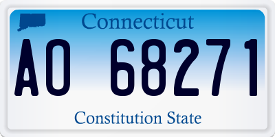 CT license plate AO68271