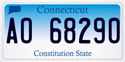 CT license plate AO68290