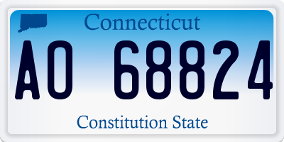 CT license plate AO68824
