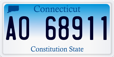 CT license plate AO68911