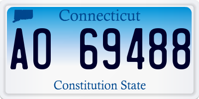 CT license plate AO69488