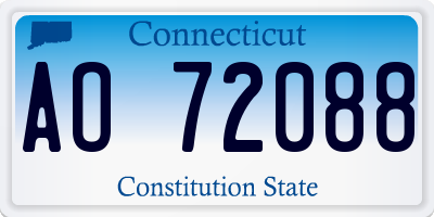 CT license plate AO72088