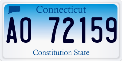 CT license plate AO72159