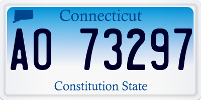 CT license plate AO73297