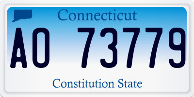CT license plate AO73779