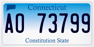 CT license plate AO73799