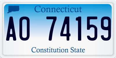 CT license plate AO74159
