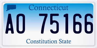 CT license plate AO75166