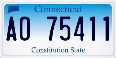 CT license plate AO75411