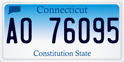 CT license plate AO76095