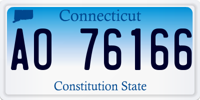 CT license plate AO76166