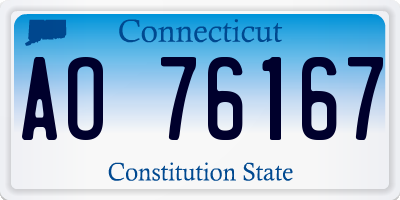 CT license plate AO76167