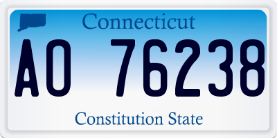 CT license plate AO76238