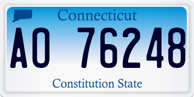 CT license plate AO76248