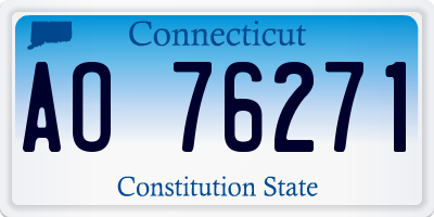 CT license plate AO76271