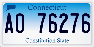CT license plate AO76276
