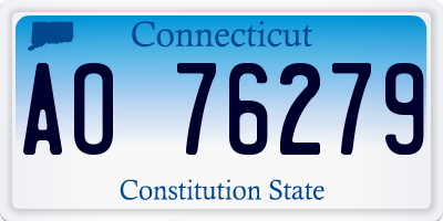 CT license plate AO76279