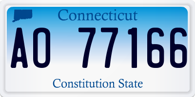 CT license plate AO77166