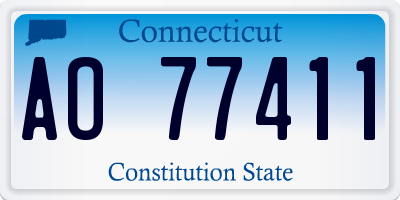 CT license plate AO77411