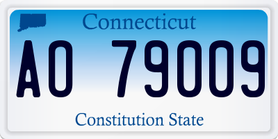 CT license plate AO79009