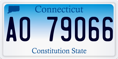 CT license plate AO79066
