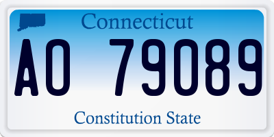 CT license plate AO79089