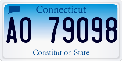 CT license plate AO79098