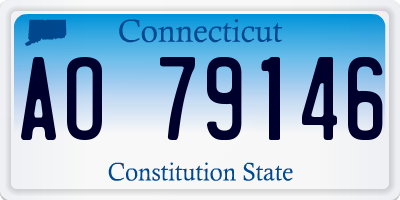 CT license plate AO79146