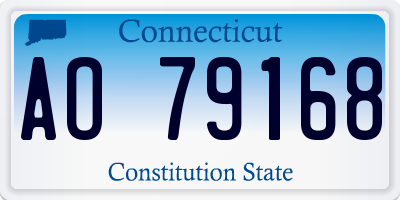 CT license plate AO79168