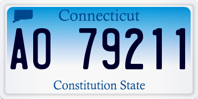 CT license plate AO79211