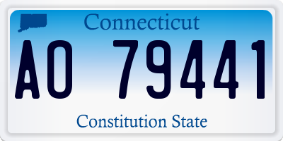 CT license plate AO79441