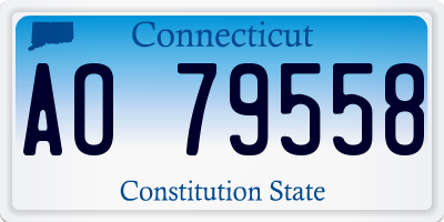 CT license plate AO79558