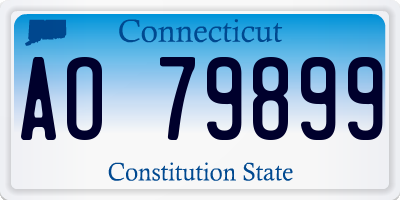 CT license plate AO79899