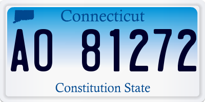 CT license plate AO81272