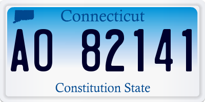 CT license plate AO82141
