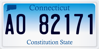 CT license plate AO82171