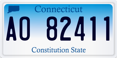 CT license plate AO82411