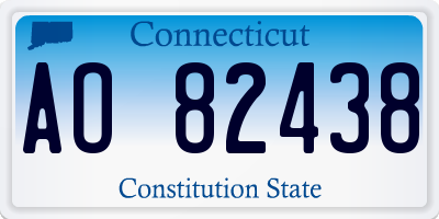 CT license plate AO82438