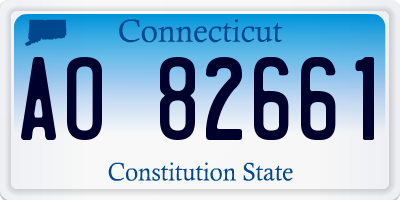 CT license plate AO82661